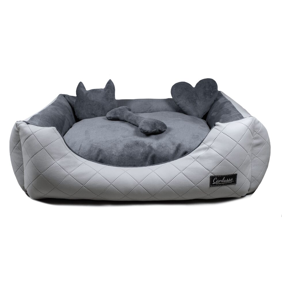 Legowisko dla psa - Elegant Plus - Grafitowy DOT