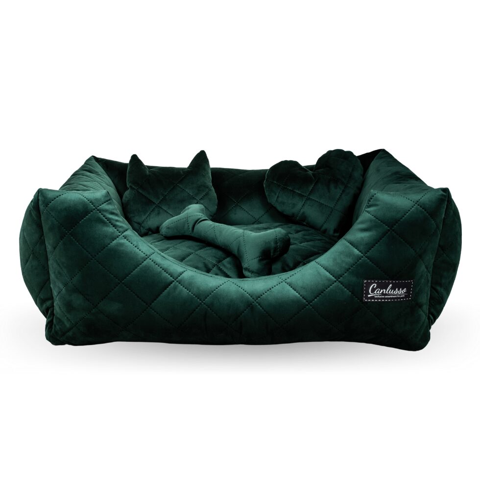 Zielone legowisko dla psa