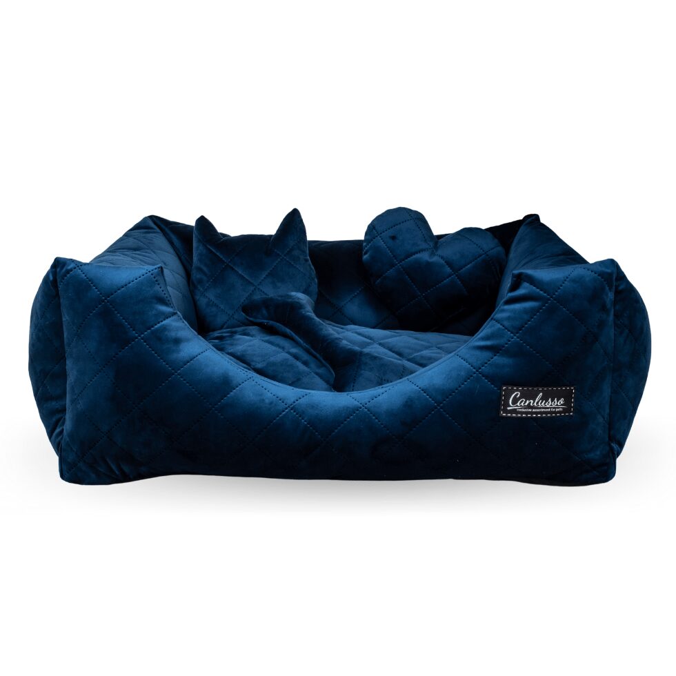 Legowisko dla psa - Elegant - Granatowy