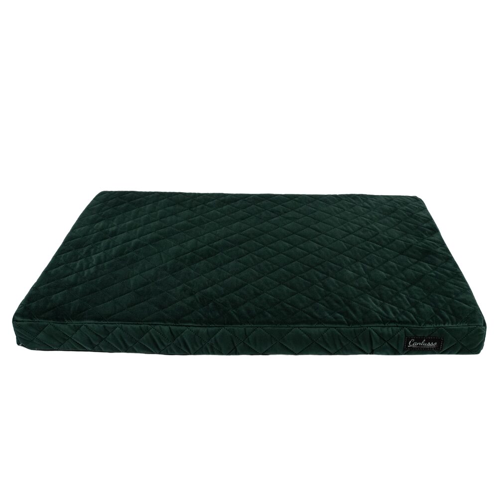 Materac dla psa - Elegant - Butelkowa Zieleń Karo