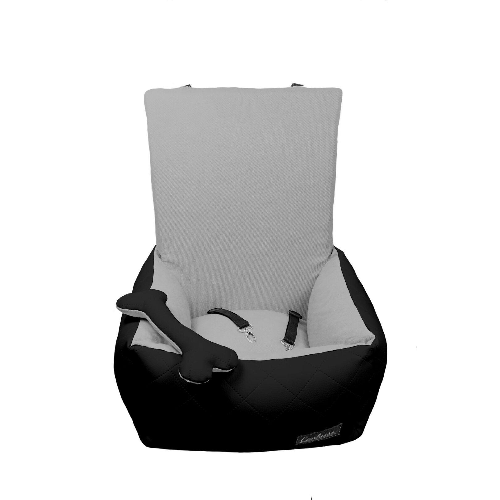 Fotelik dla małego psa - SUN - czarny - srebrny