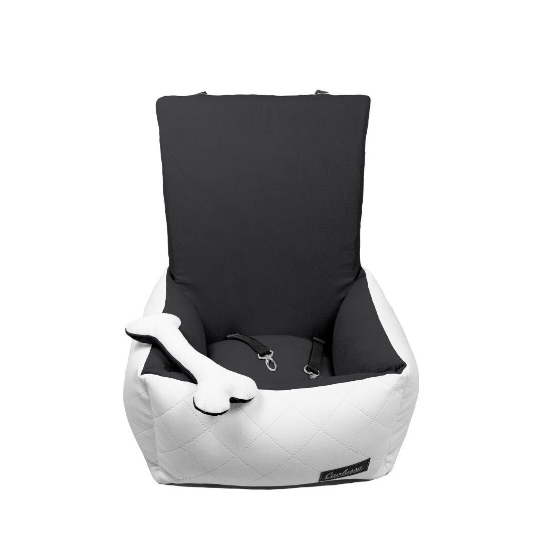 Fotelik dla małego psa - SUN - biały - grafit