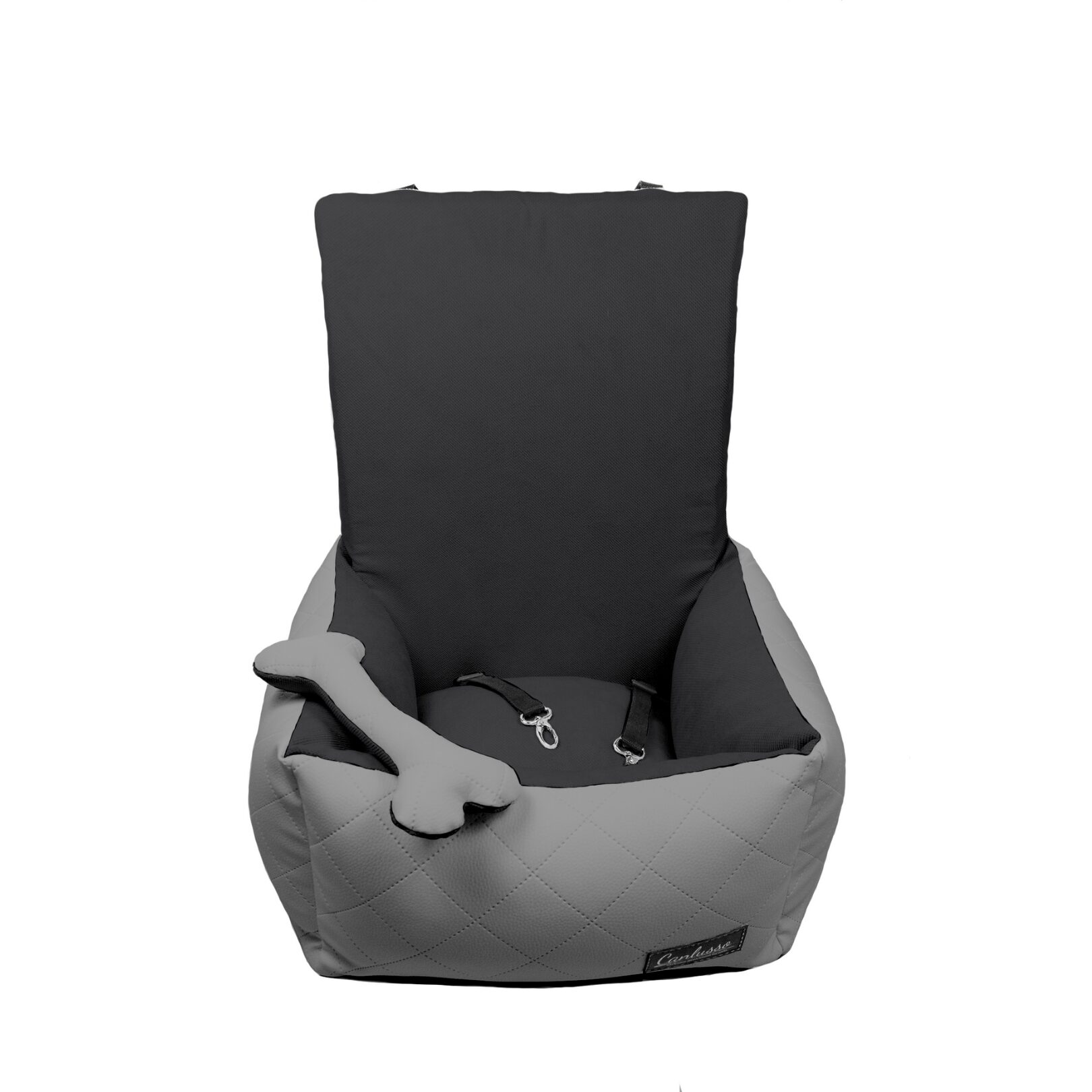 Fotelik dla małego psa - SUN - szary - grafit