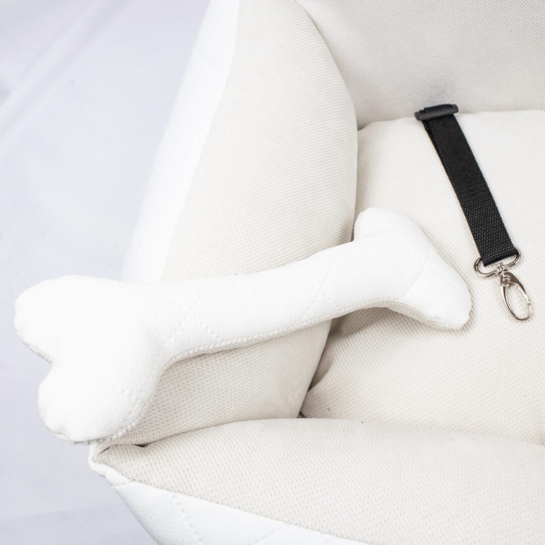 Fotelik dla psa - SUN - szary - ciemny beż - obrazek 3