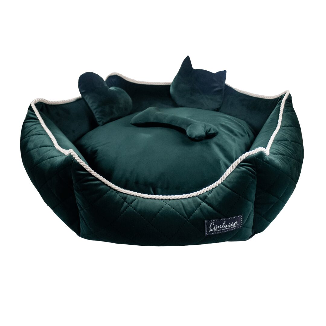 Legowisko dla psa - Royal - butelkowa zieleń