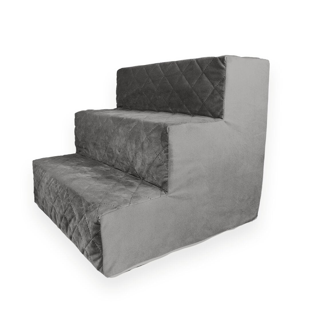 Antracytowe schodki dla psa