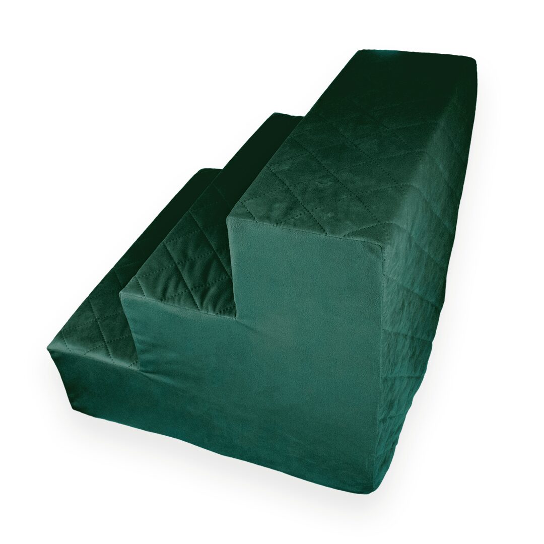 Schodki dla psa - Elegant - Butelkowa zieleń - obrazek 3