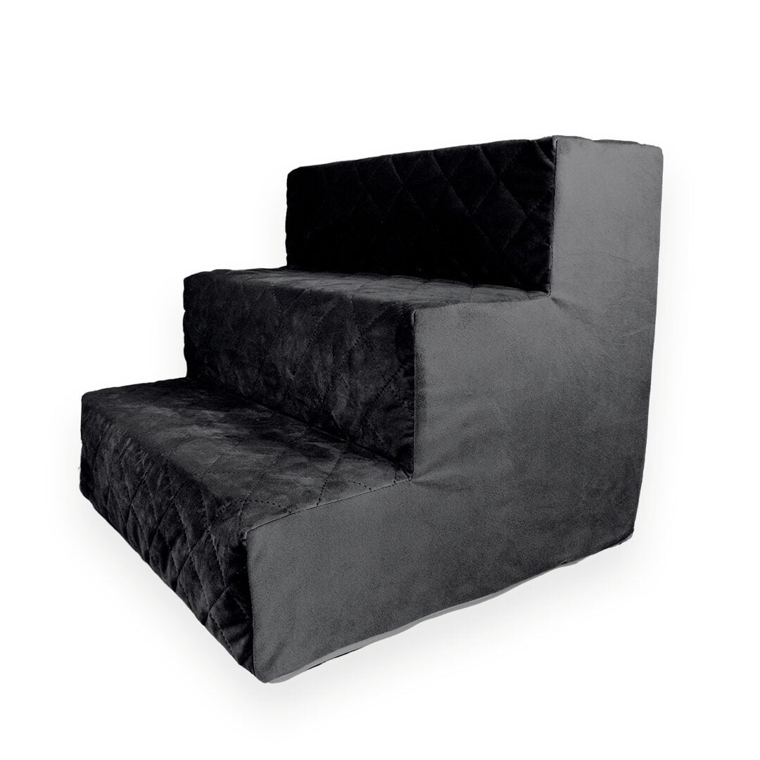 Czarne schodki dla psa