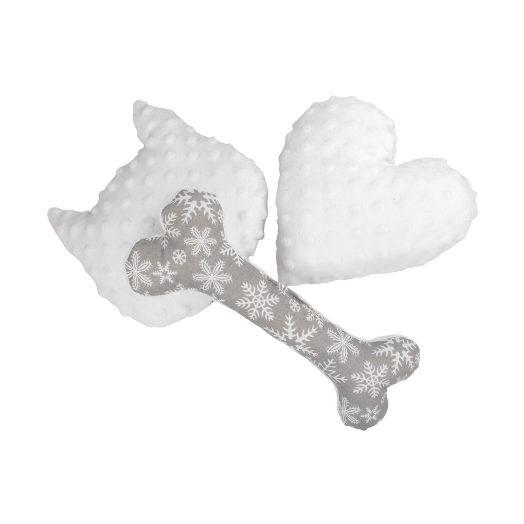 Zestaw dla psa - Christmas - płatki śniegu - biały - obrazek 6