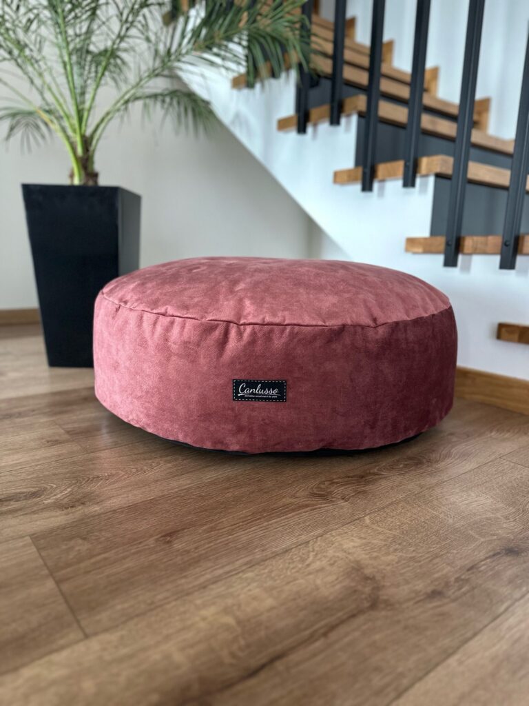 Pufa dla psa - Rose Gold