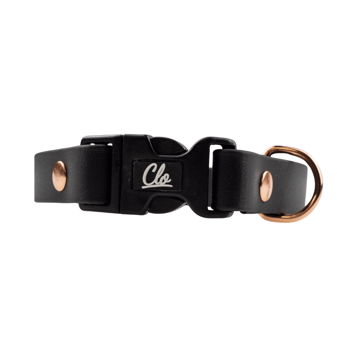 Obroża dla psa - Biothane - Black - Pink - obrazek 4