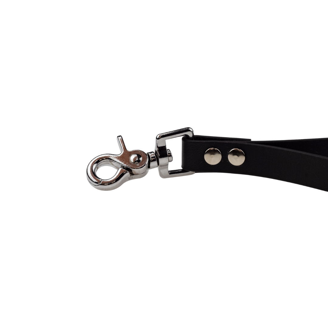 Rączka - Biothane - Black - Silver - obrazek 3