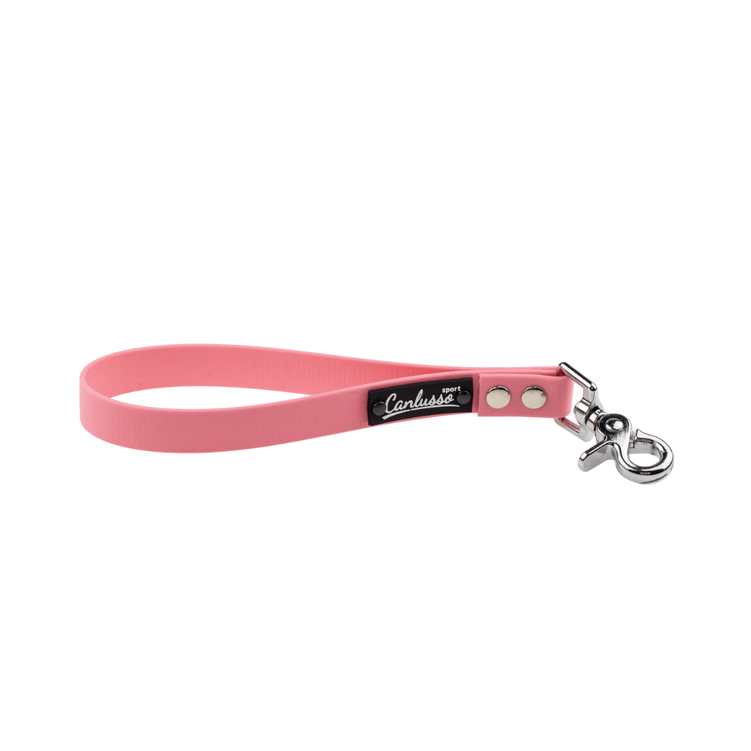 Rączka - Biothane - Pink - Silver