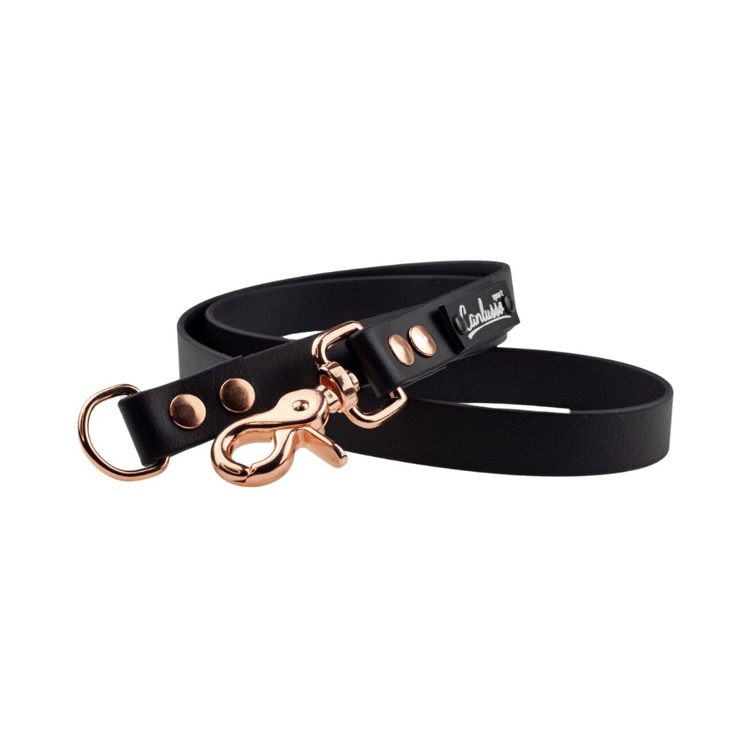 Przedłużenie smyczy - BioThane - Black - Pink