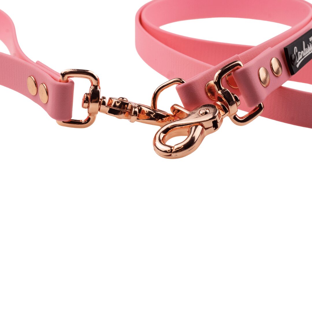 Smycz z odpinaną rączką - BioThane - Pink - Pink - obrazek 3