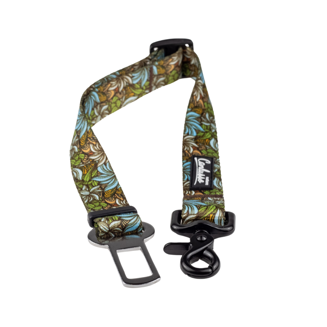 Pas do samochodu dla psa - Flowers