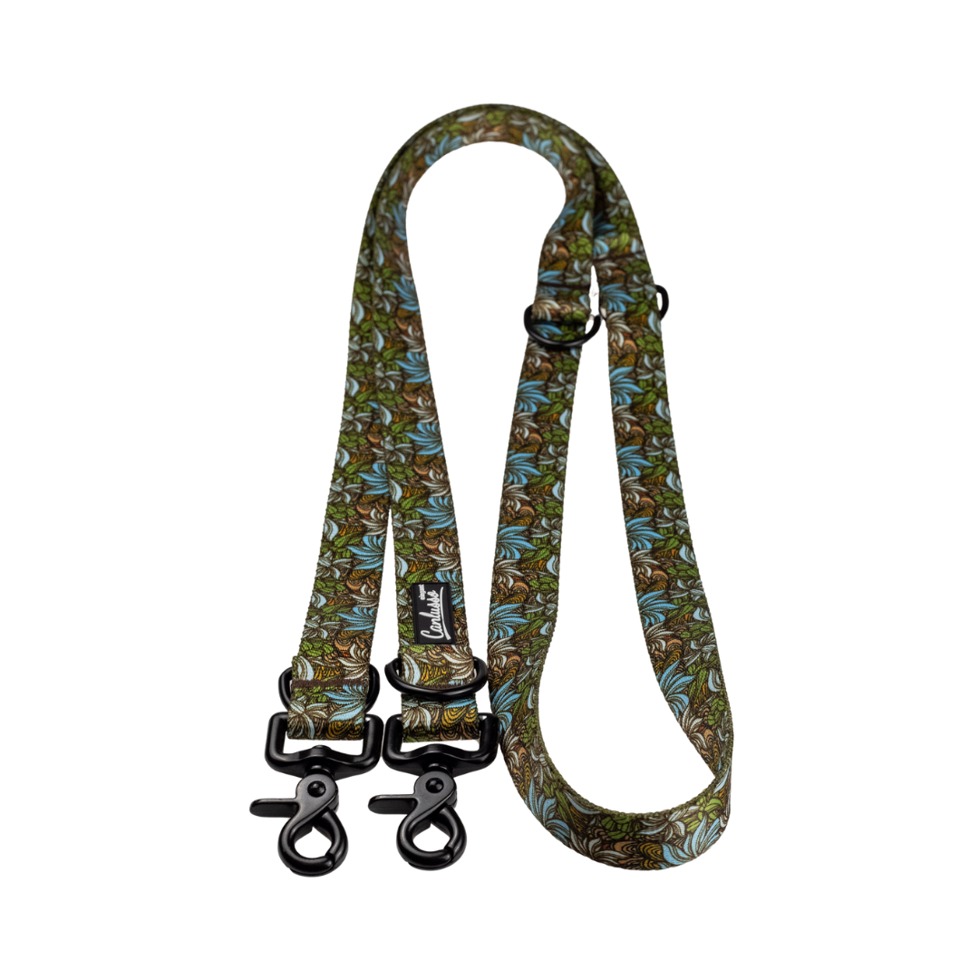 Smycz przepinana dla psa - Flowers