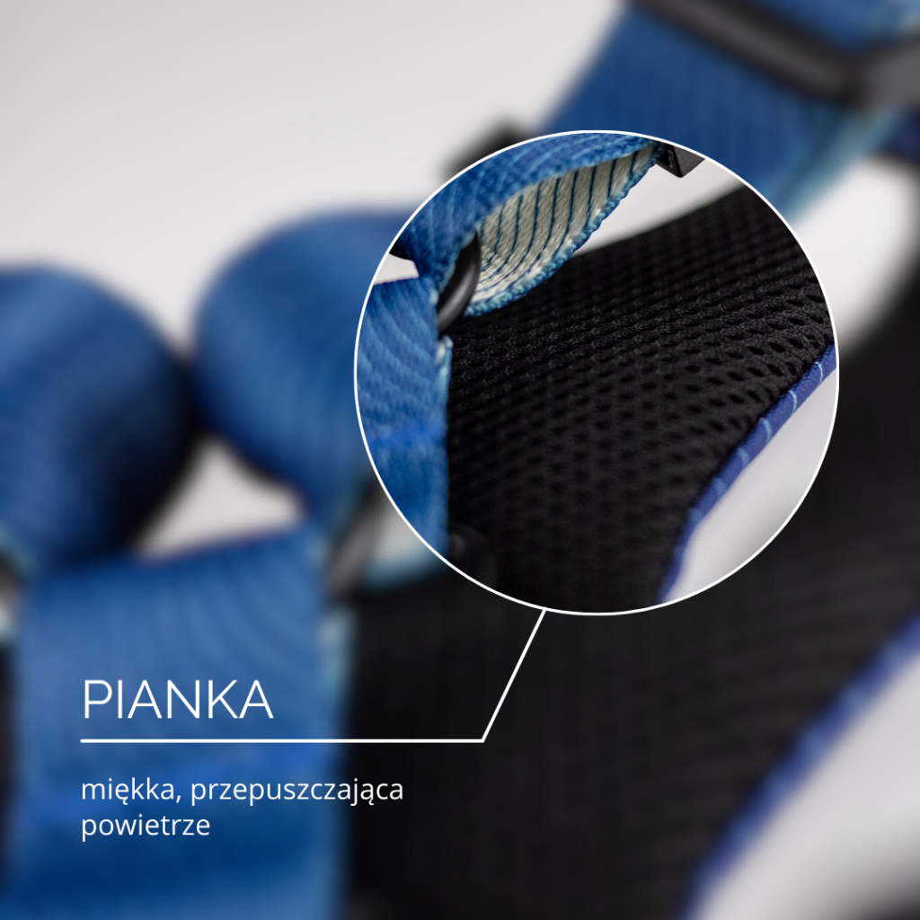 Szelki bezuciskowe dla psa - budowa